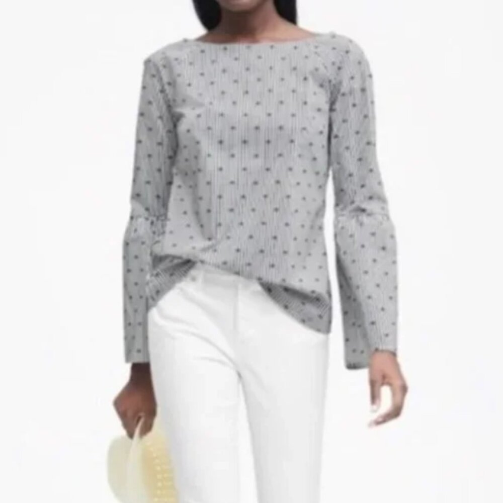 Banana Republic Long Bell Sleeve Kristen Top M